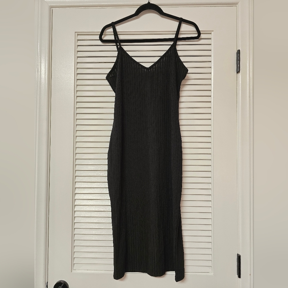 SHEIN - Black Sleeveless Bodycon Spaghetti Strap Dress